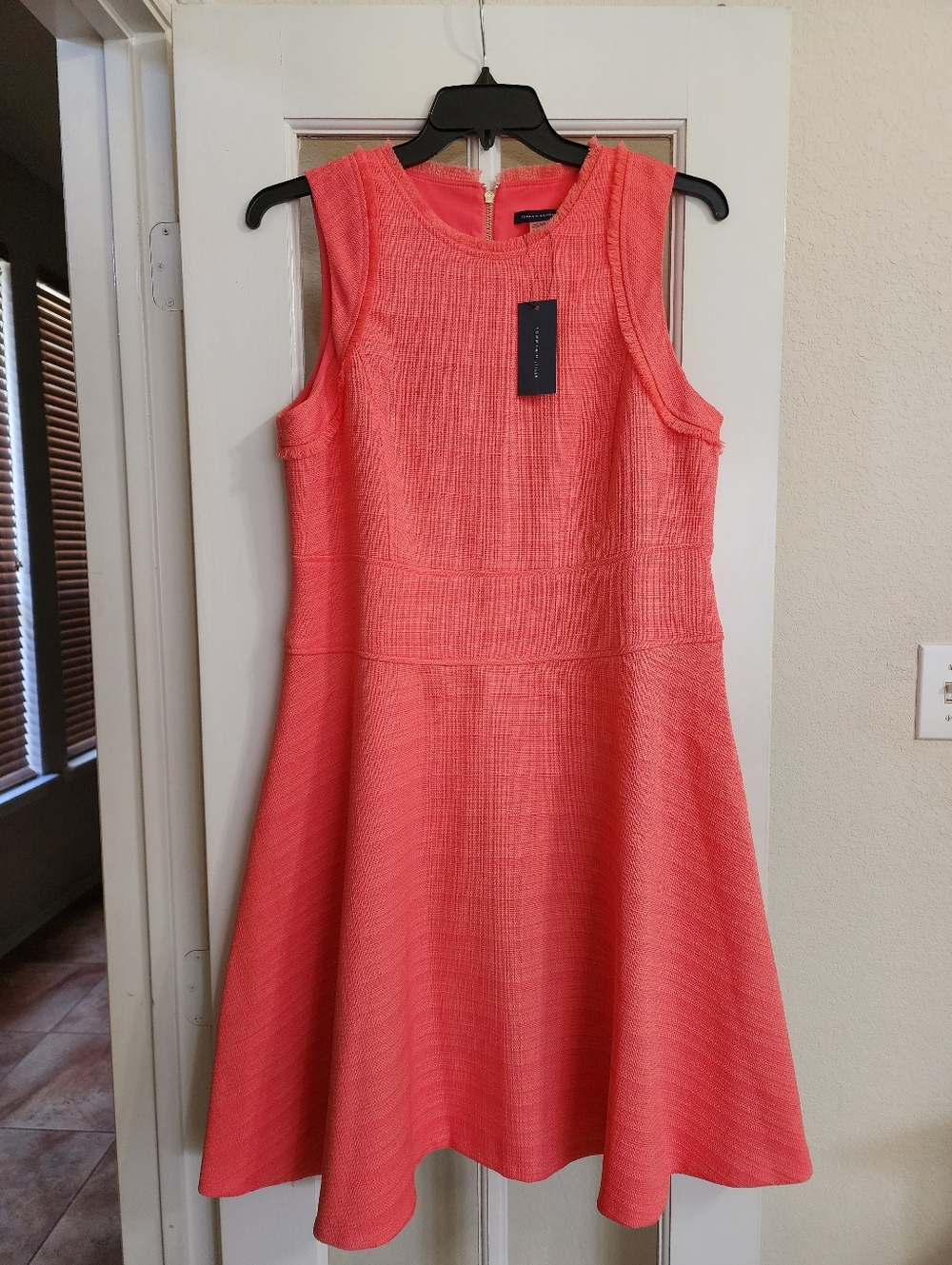 Tommy Hilfiger Coral Sleeveless Fit-and-Flare Dress